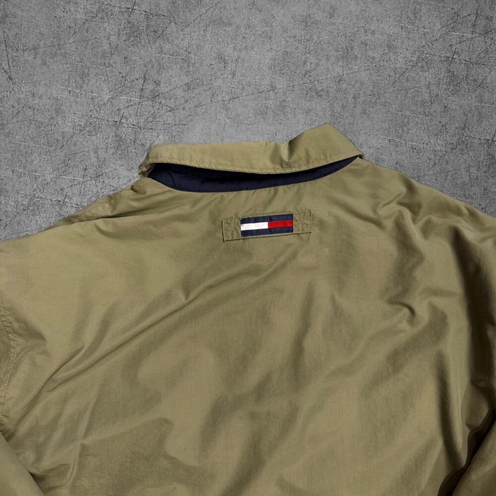 Vintage 90s Fleece Lined Olive Tommy Hilfiger Jacket - Picture 8 of 8